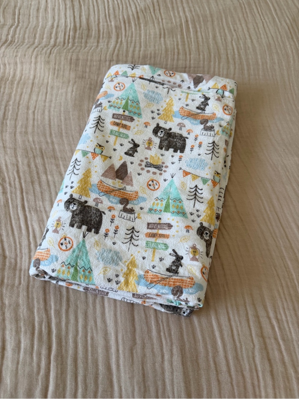 41" x 64" duvet cover Printed Cotton Flannel